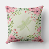 ピンクの絵を描花アオノリ クッション (裏面)