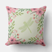 ピンクの絵を描花アオノリ クッション (正面)