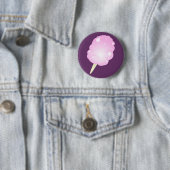 ピンクの綿菓子 缶バッジ (インサイチュ)