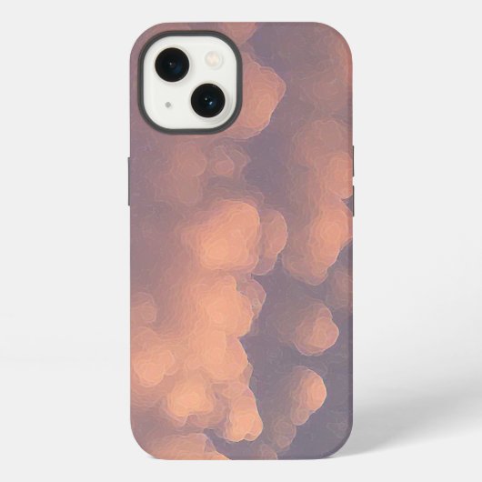 ピンクの綿雲 iPhoneケース (裏面)