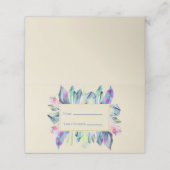 ピンクの緑と青の結晶の場所の名前 プレイスカード (外部開封)