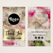 ピンクの緑のグリッターの水のカラーパッケージの挿入 (正面&裏面)