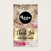 ピンクの緑のグリッターの水のカラーパッケージの挿入 (正面)