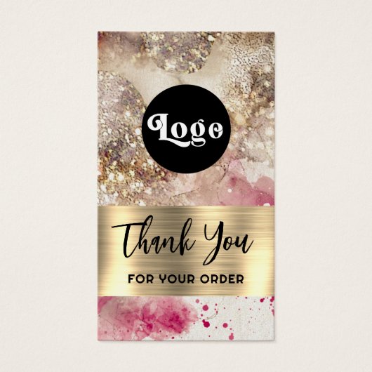 ピンクの緑のグリッターの水のカラーパッケージの挿入 (正面)