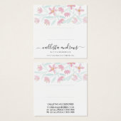 ピンクの緑のフローラ水のカラーヘアクリップの表示 (正面&裏面)