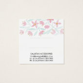 ピンクの緑のフローラ水のカラーヘアクリップの表示 (裏面)