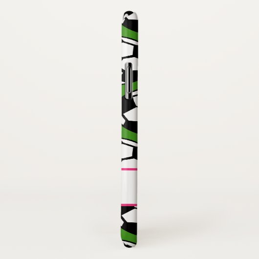 ピンクの緑の女の子のサッカーボールのiPhone 5の箱 Case-Mate iPhoneケース (裏面/右)