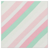 ピンクの緑の対角線のストライプパターン ファブリック (クローズアップ)