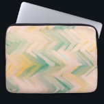 ピンクの緑の山形。モダン抽象芸術線 ラップトップスリーブ<br><div class="desc">ピンクグリーン抽象芸術シボロンラップトップスリーブ。</div>