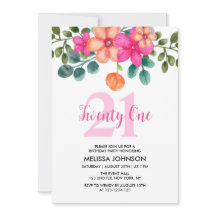 ピンクの緑の春花21歳の誕生日