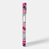 ピンクの緑の灰色の花、蝶のはっきりしたフローラ Case-Mate iPhoneケース (裏面 / 右)