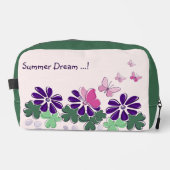 ピンクの緑の紫色の花の蝶の鳩の名前 ドップキット (正面)