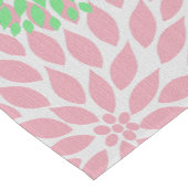 ピンクの緑の黄色いダリアのミイラのテーブルのランナー ショートテーブルランナー (コーナー)