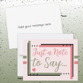 ピンクの緑を言うだけのメモ ポストカード