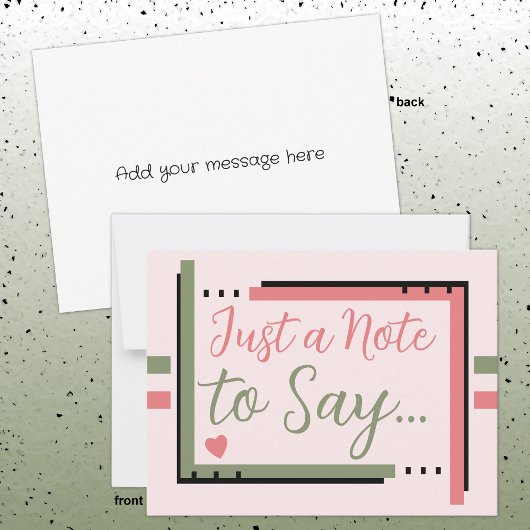 ピンクの緑を言うだけのメモ ポストカード