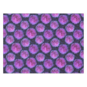 ピンクの緑豊かな牡丹の花 テーブルクロス (正面(横))