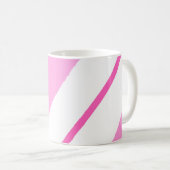 ピンクの線 コーヒーマグカップ (正面右)