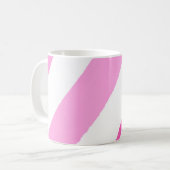 ピンクの線 コーヒーマグカップ (正面左)