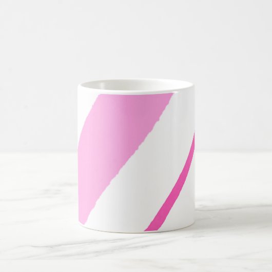 ピンクの線 コーヒーマグカップ (中央)