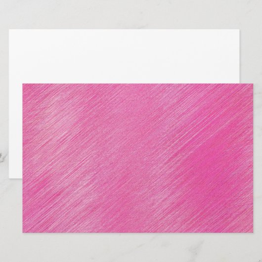 ピンクの線 便箋 (正面/裏面)