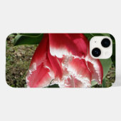 ピンクの縁付きチューリップ Case-Mate iPhoneケース (裏面 (横))