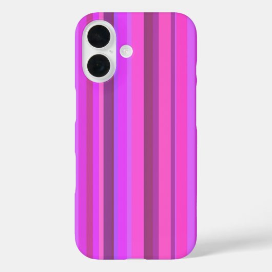 ピンクの縦ストライプ列 Case-Mate iPhoneケース (裏面)