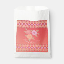 ピンクの繊細なフローラ フェイバーバッグ