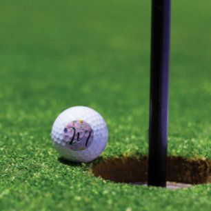 ピンクの繊細な山花。カスタム ゴルフボール