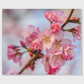 ピンクの美しいの花の優れた桜 ラッピングペーパー (フラット)