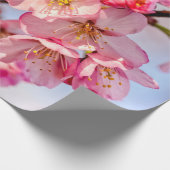 ピンクの美しいの花の優れた桜 ラッピングペーパー (角)