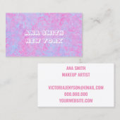 ピンクの美しいスペクトル 名刺 (正面/裏面)