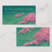 ピンクの美しい 名刺 (正面/裏面)