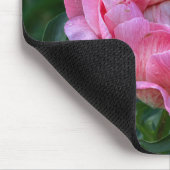 ピンクの美しい：魅惑的な牡丹の写真 マウスパッド (コーナー)