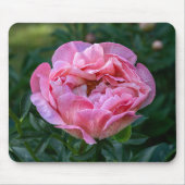 ピンクの美しい：魅惑的な牡丹の写真 マウスパッド (正面)
