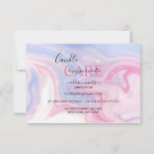 ピンクの美学キャンドル気に サンキューカード (裏面)