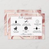 ピンクの美学キャンドル気に サンキューカード (正面/裏面)