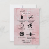 ピンクの美学キャンドル気に サンキューカード (正面)