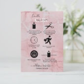 ピンクの美学キャンドル気に サンキューカード (スタンド正面)