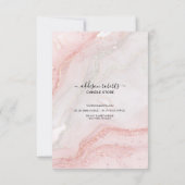 ピンクの美学キャンドル気に サンキューカード (裏面)