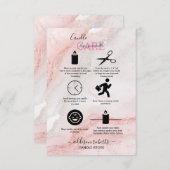 ピンクの美学キャンドル気に サンキューカード (正面/裏面)