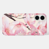 ピンクの美学桜さくらんぼ花ピンクの花 Case-Mate iPhoneケース (裏面 (横))