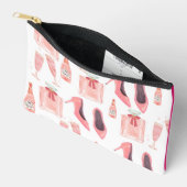 ピンクの美意識ポーチ アクセサリーポーチ (見開き)