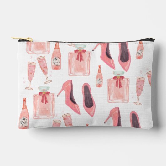 ピンクの美意識ポーチ アクセサリーポーチ (正面)