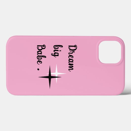 ピンクの美意識iPhone 13ケース - Dream Big Babe Quo Case-Mate iPhoneケース (裏面 (横))