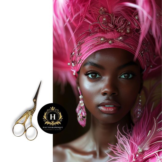 ピンクの羽の魅力のデコページ 薄葉紙