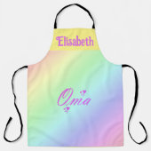 ピンクの聖なる書物、 経典、大馬おめでとう エプロン (正面)