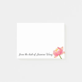 ピンクの聖ロータスのパーソナル ポストイット