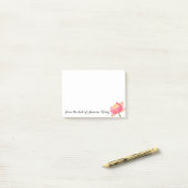 ピンクの聖ロータスのパーソナル ポストイット (デスク上)