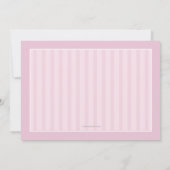 ピンクの聖体拝領招待状 招待状 (裏面)