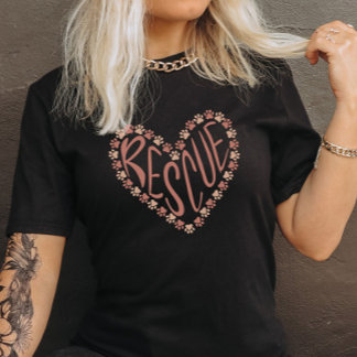 ピンクの肉球でできたハートのプリントが可愛いTシャツ - ピンクの肉球 Tシャツ